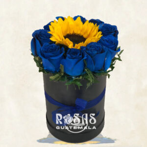 Arreglos florales con rosas azules