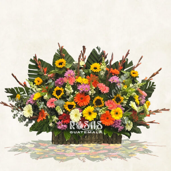 Arreglos florales tipo jardinera para eventos