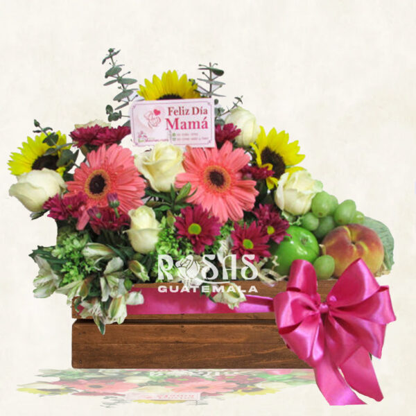Arreglos de flores con frutas a domicilio